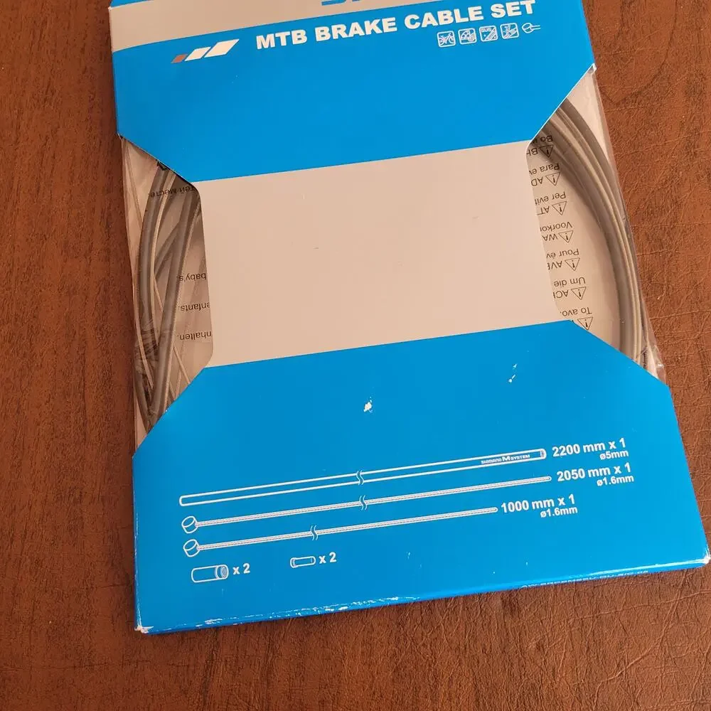 Shimano MTB Brake Cable Set Kit Stainless Steel Black Y80098021 New, sealed